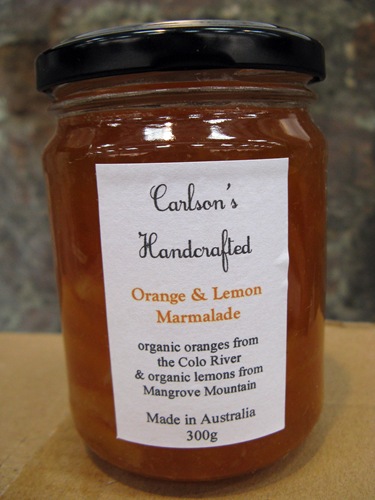 Carlson’s Home-made marmalade (including Cumquat!)